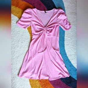 H&M Pink Polka Dot Dress Size Small